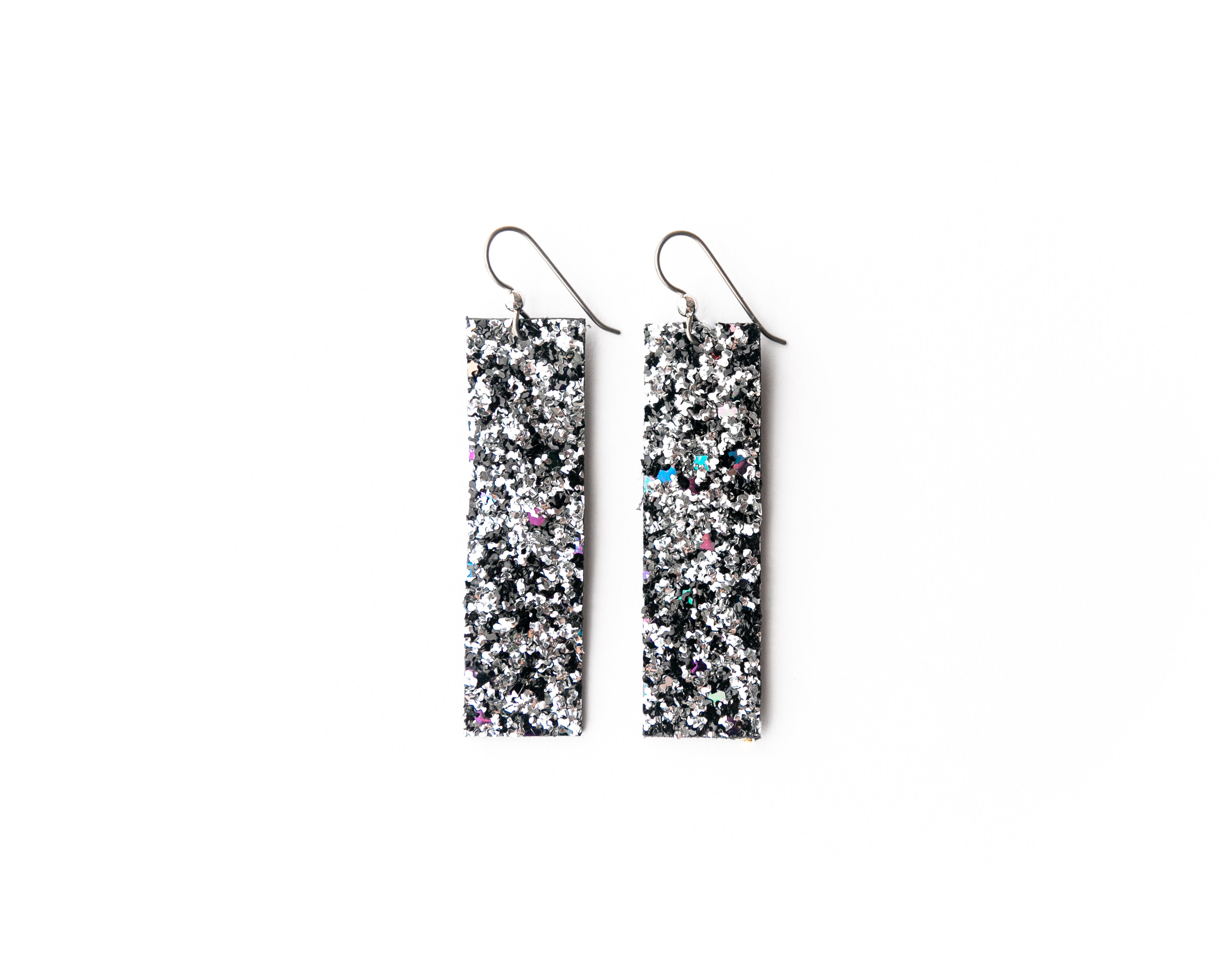 Sparkle in Black Four Corners Earrings