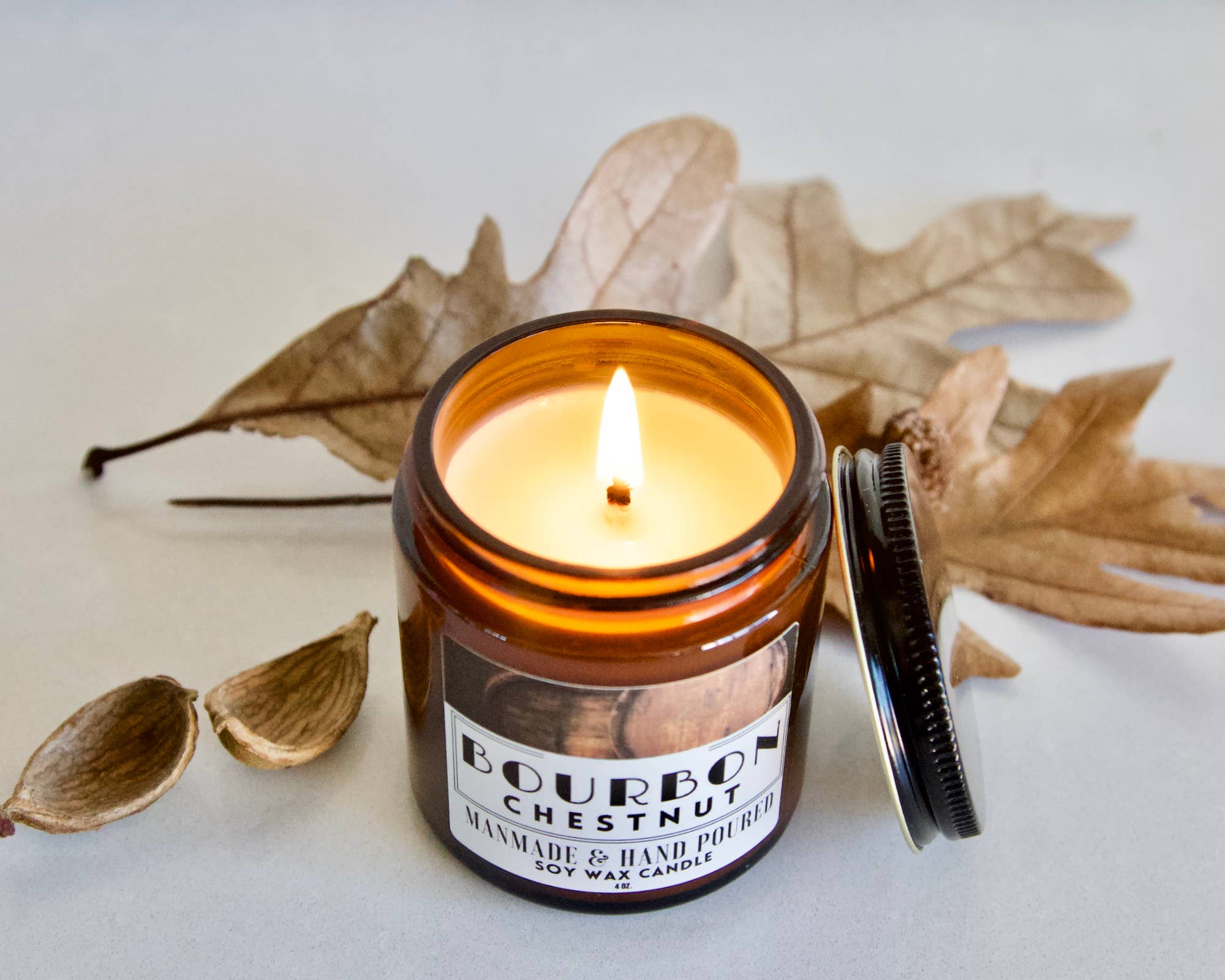 Bourbon Chestnut 4oz Soy Candle