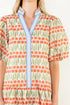 Marisa Puff Sleeve Geometric Pattern Dress by THML - view 2
