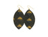 Tino Black Leather Earrings