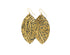 Tino Black Leather Earrings