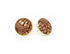 Starburst Berry Full Circle Button Earrings
