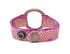 Starburst Magenta Leather Bracelet