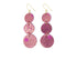 Starburst Magenta Cascade Earrings