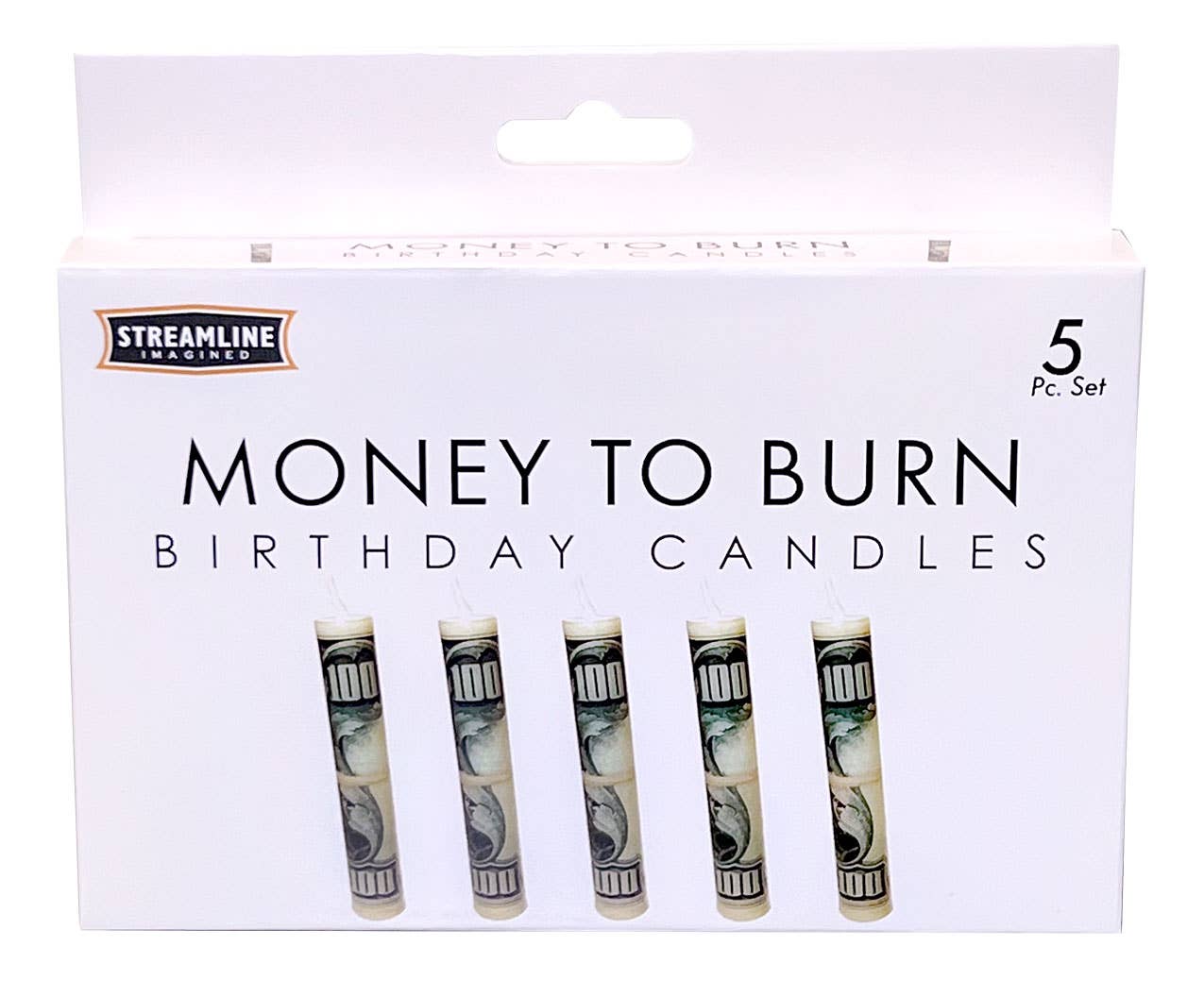 Money To Burn Birthday Candles, Set Of 5