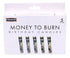 Money To Burn Birthday Candles, Set Of 5