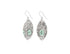 Tweed Leather Earrings