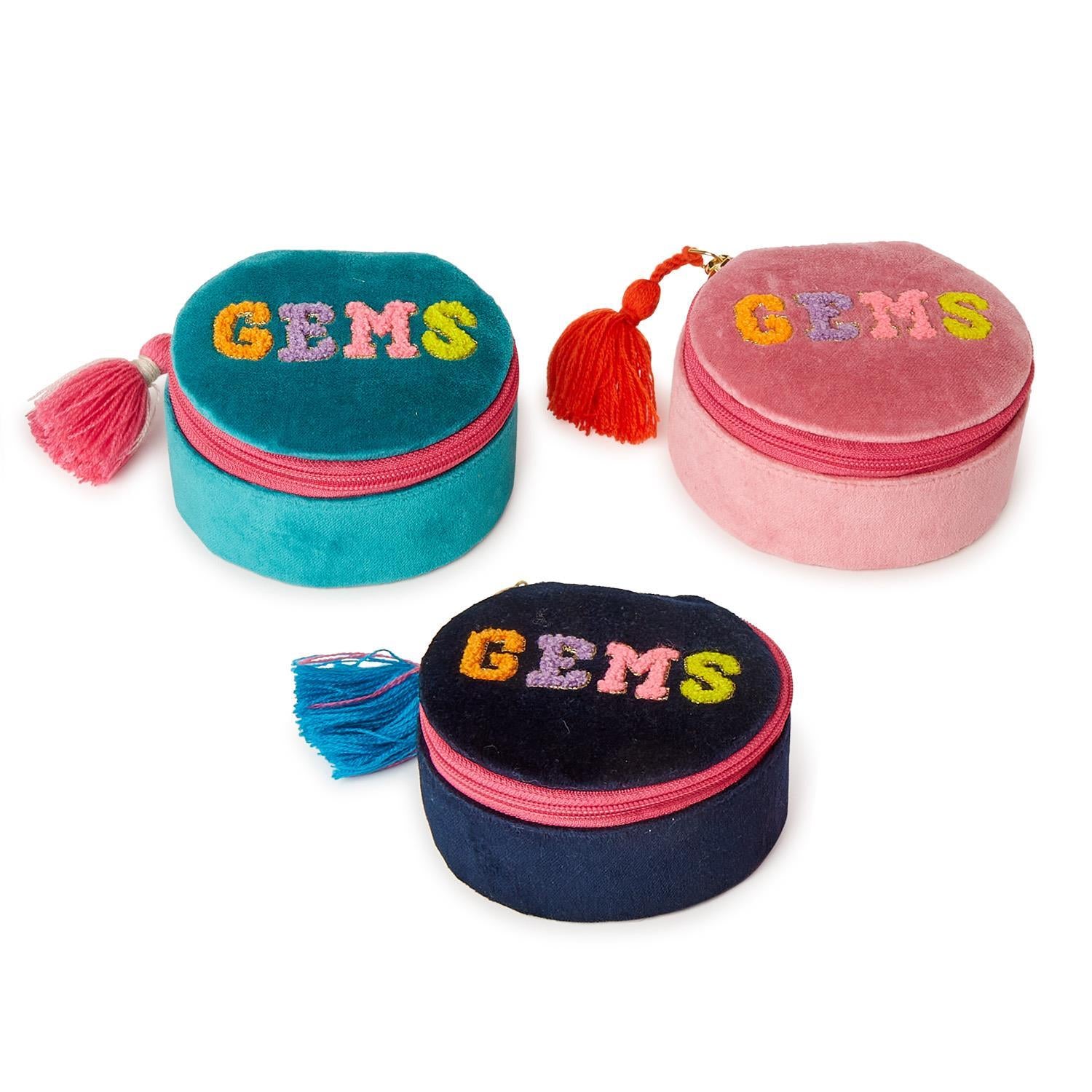 Round Velvet Jewelry Box