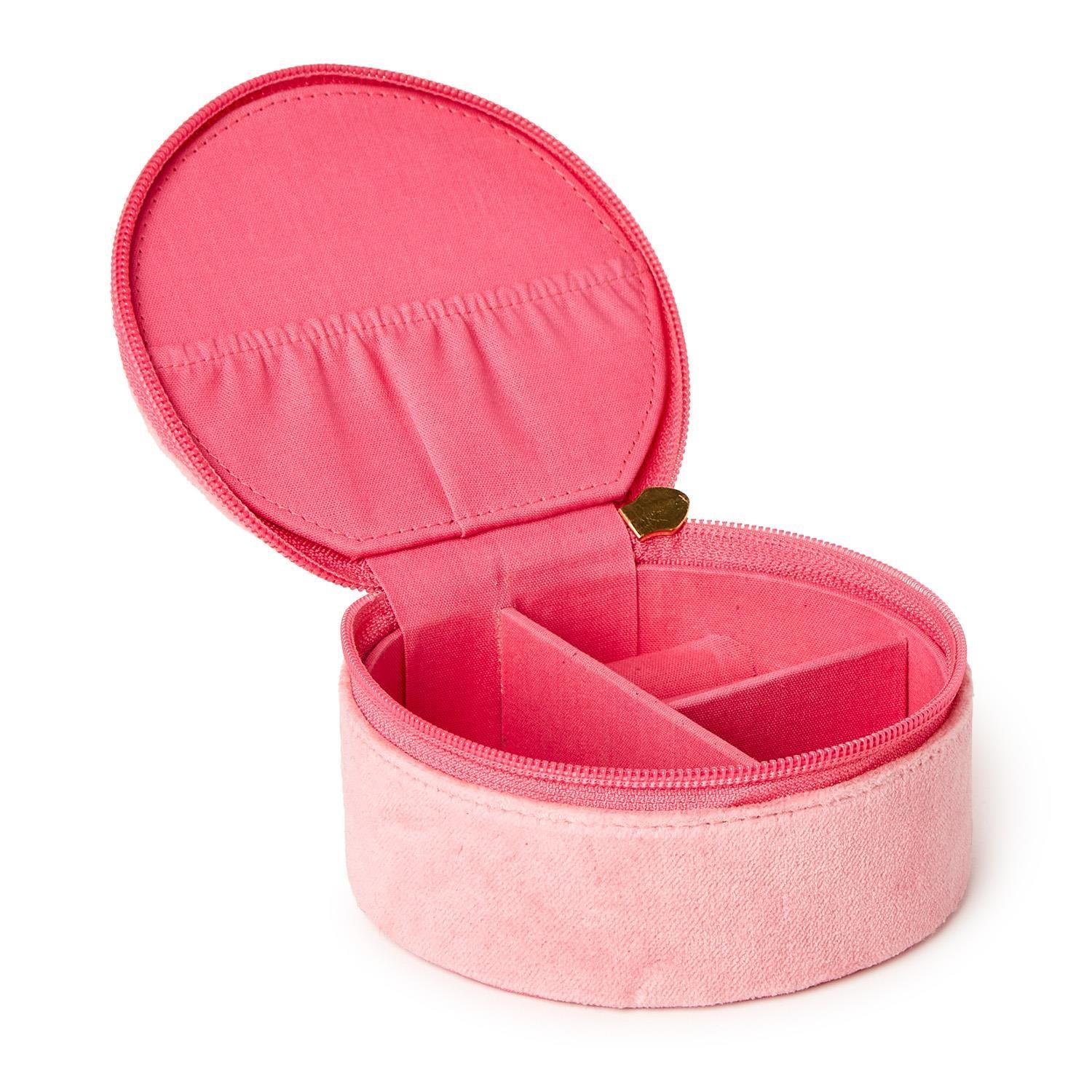 Round Velvet Jewelry Box