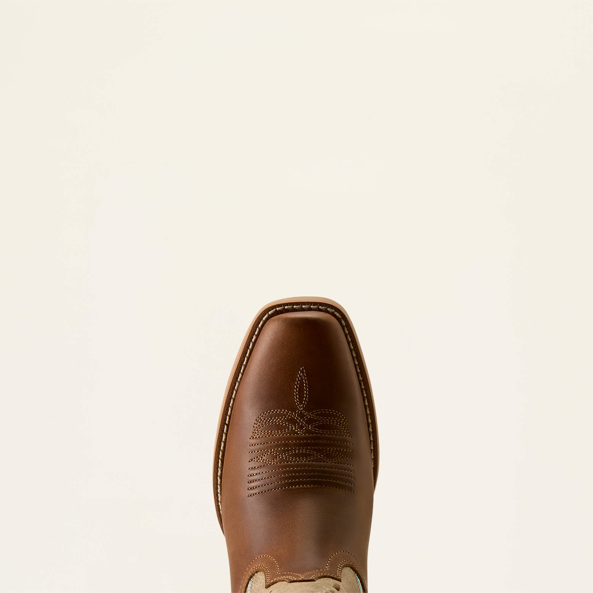 Ariat Lucera Narrow Cutter Toe Western Boot - Wheat Brown - view 3