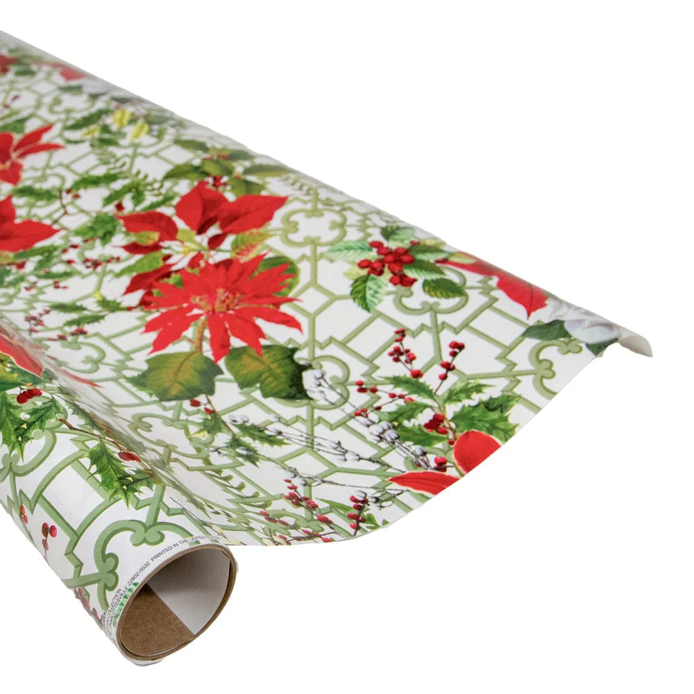 CHRISTMAS GARDEN WHITE - ROLL WRAP 30 INCH X 8FT-2
