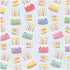 BIRTHDAY CAKE - ROLL WRAP 30 INCH X 8FT-2 INCH COR