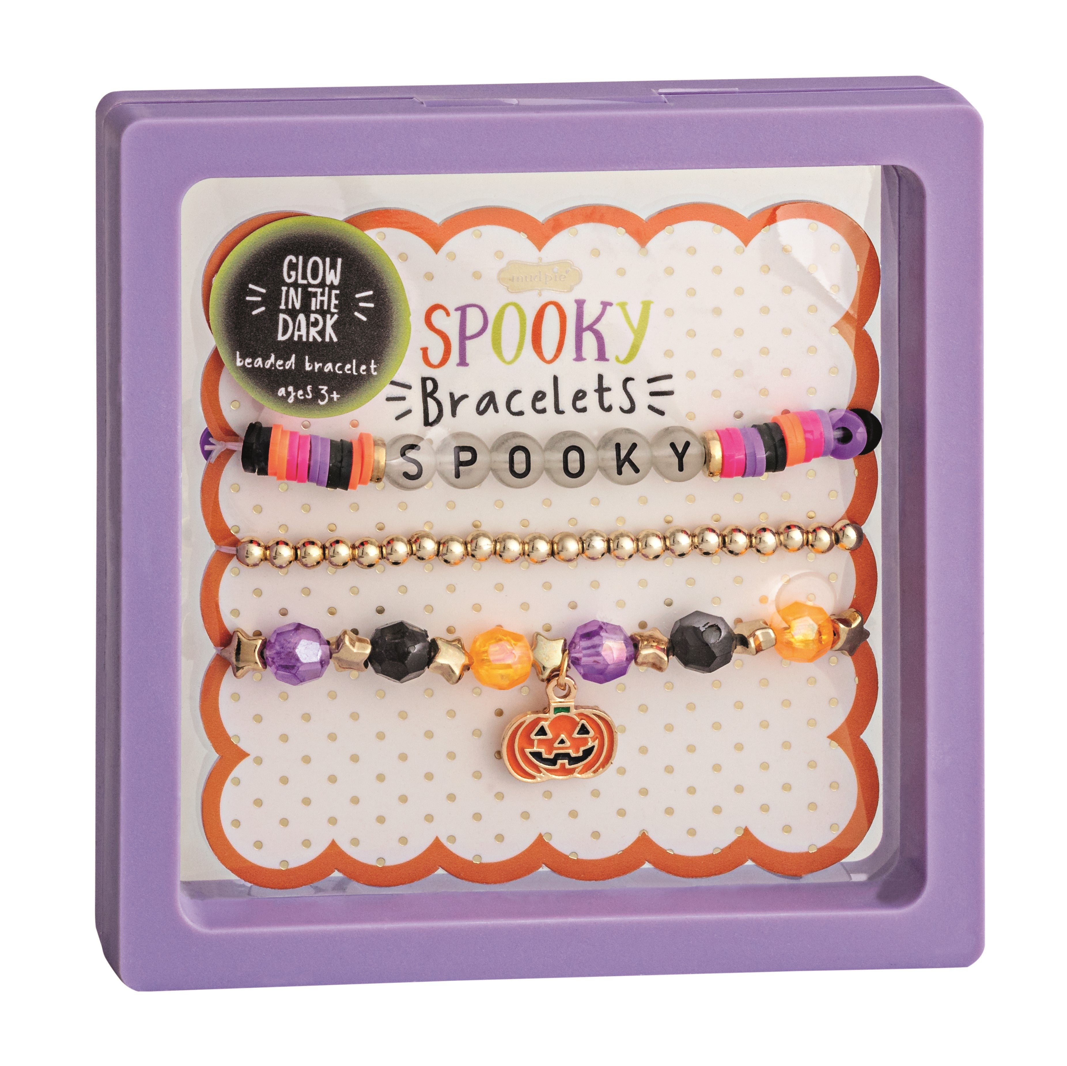 Purple Halloween Bracelets By Mud Pie