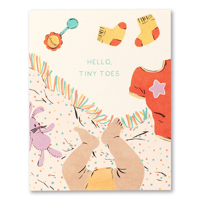 NEW BABY CARD – HELLO, TINY TOES