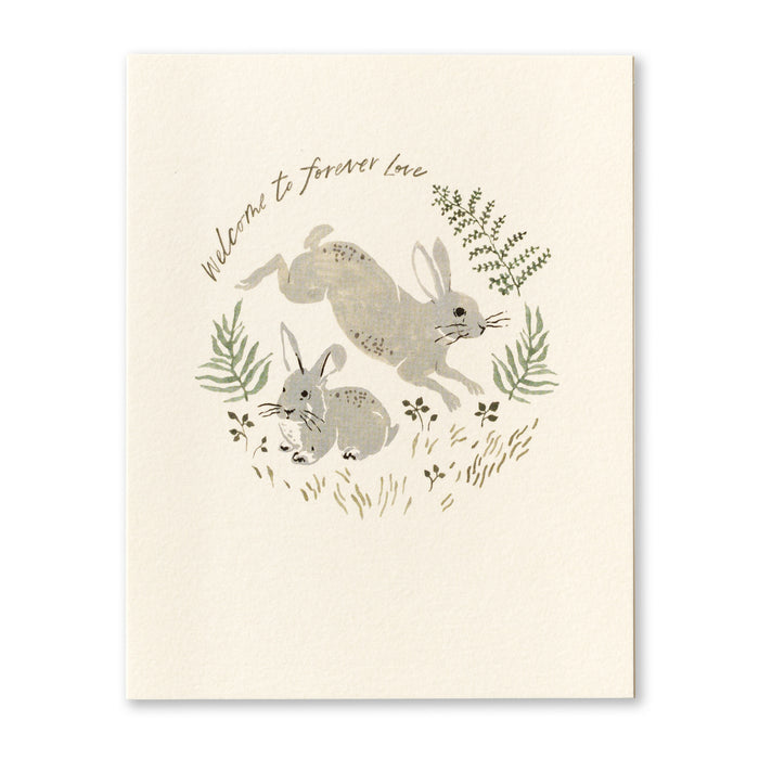 NEW BABY CARD – WELCOME TO FOREVER LOVE….