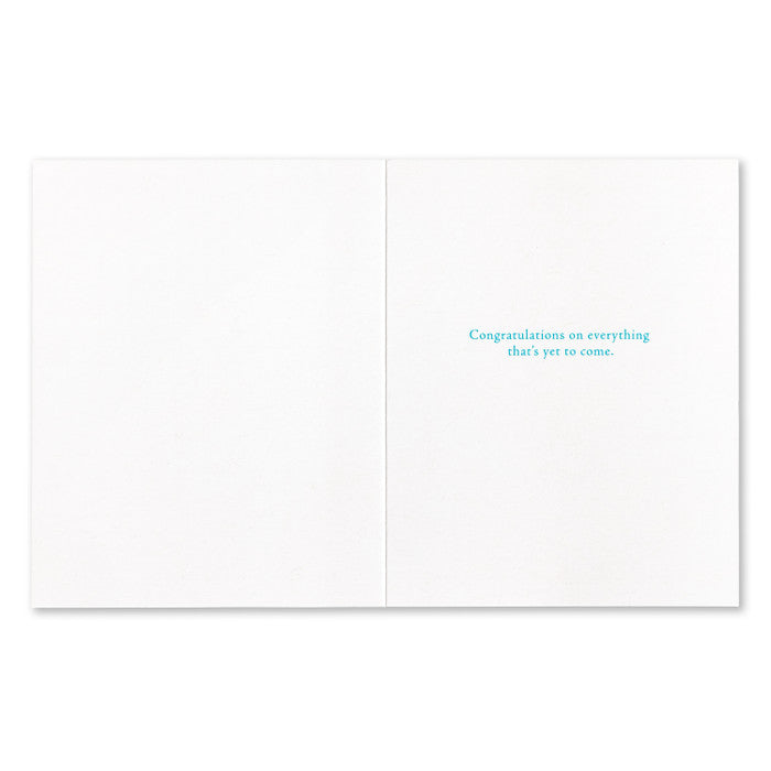 “EVERYTHING IN THE WORLD BEGAN WITH A YES.” Wedding Shower Card - A. Dodson's