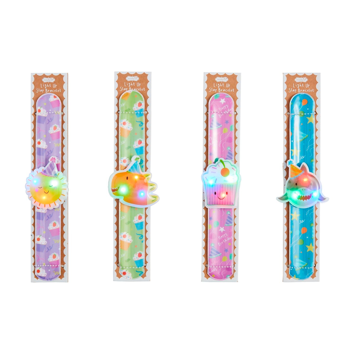 Birthday LIGHT-UP SLAP BRACELETS BY MUD PIE