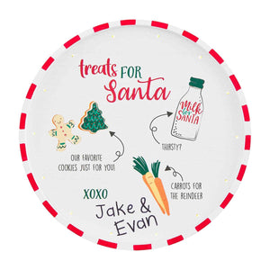 Treats For Santa Light-Up Plate BY MUD PIE