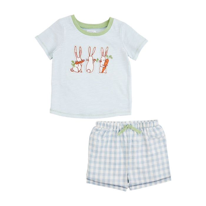 Easter Bunny Short Set BY MUD PIE