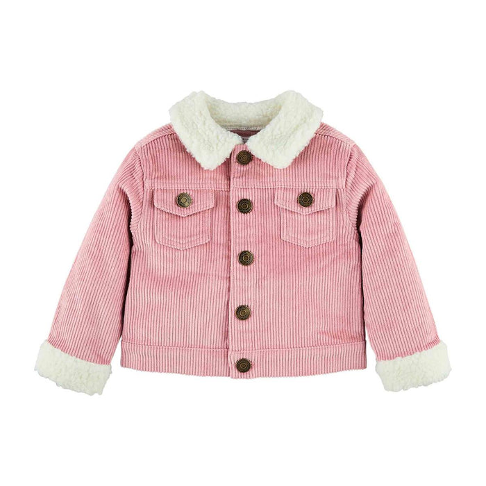 Pink Cord Sherpa Jacket BY MUD PIE