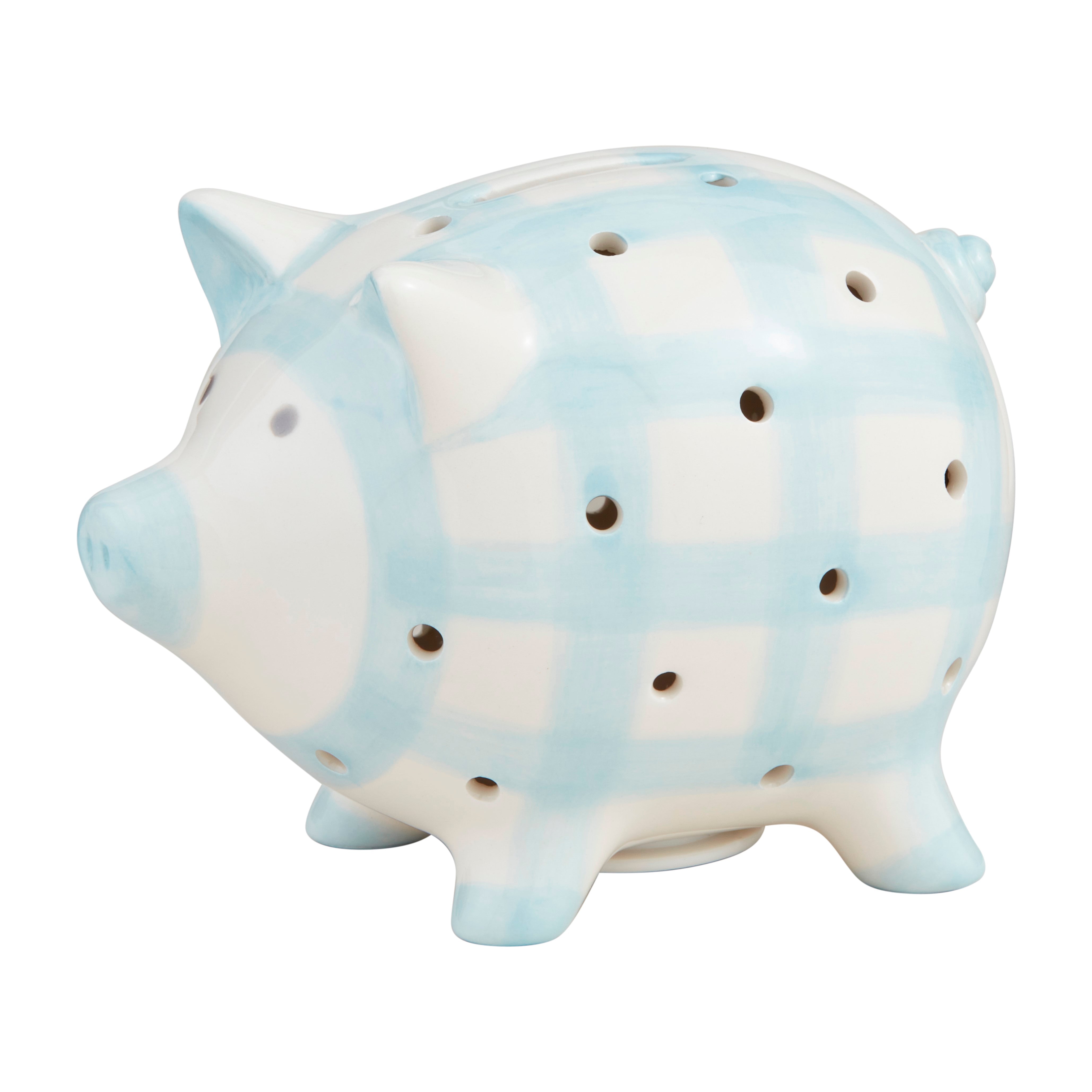 Blue Light Up Piggy Bank By Mud Pie