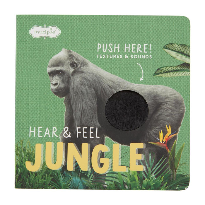 Hear & Feel Jungle Board Book BY MUD PIE