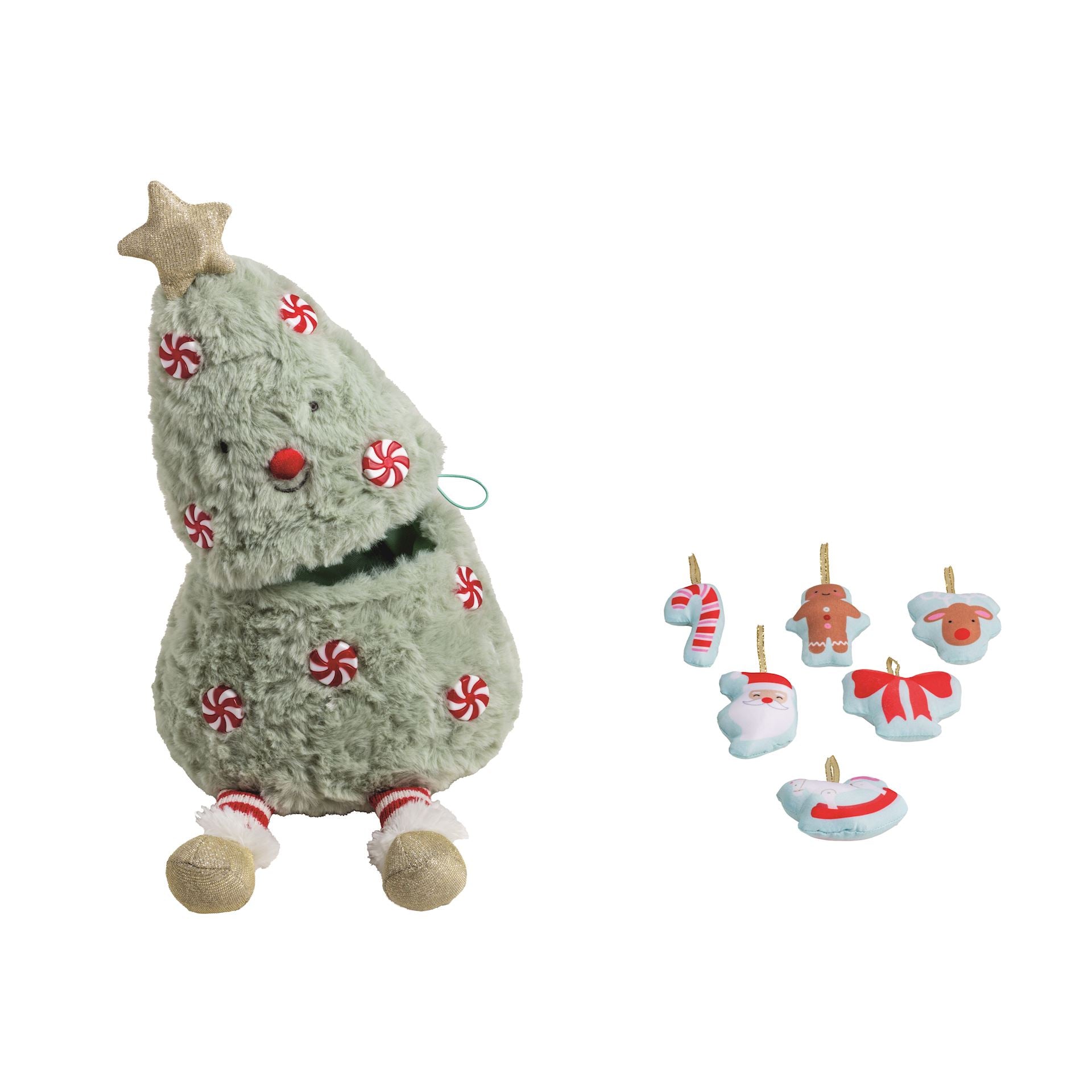 Christmas Tree Plush Set by Mud Pie