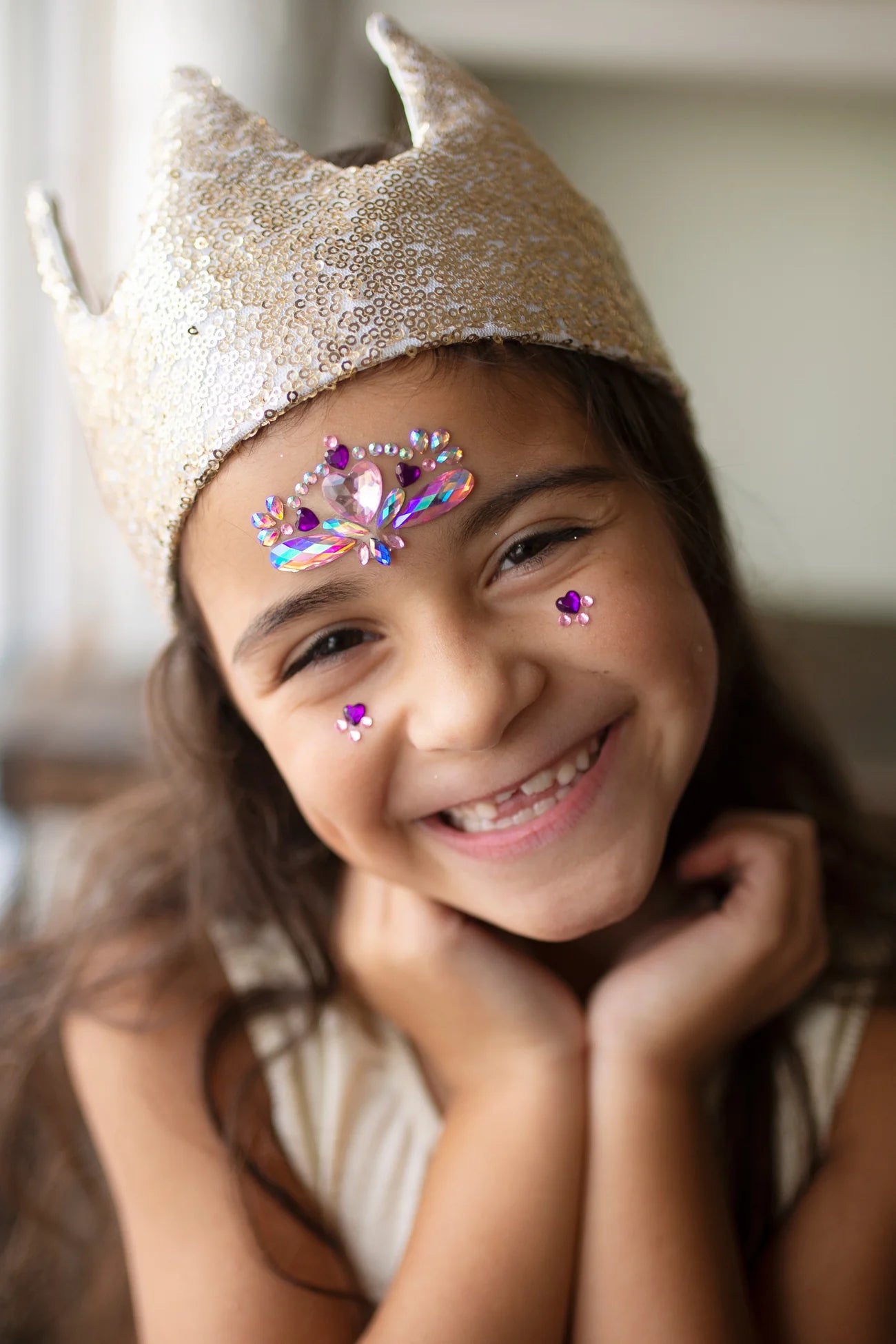 Gracious Gold Sequins Crown - A. Dodson's
