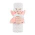 Pink Dot Swaddle & Rattle Set By Mud Pie