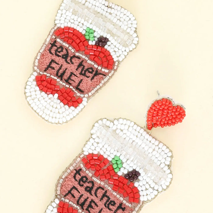 Teacher Appreciation Coffee Cups Earrings