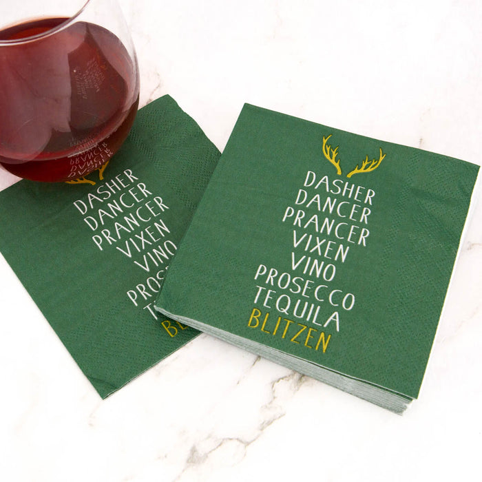 Blitzen Cocktail Napkins