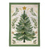 Christmas Tree With Acorn Burlap Garden Flag
