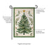 Christmas Tree With Acorn Burlap Garden Flag
