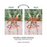Candy Cane Rabbit Burlap Garden Flag