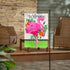 Floral Flamingo Welcome Linen Garden Flag - A. Dodson's