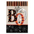 Polka Dots & Stripes Boo Suede Garden Flag