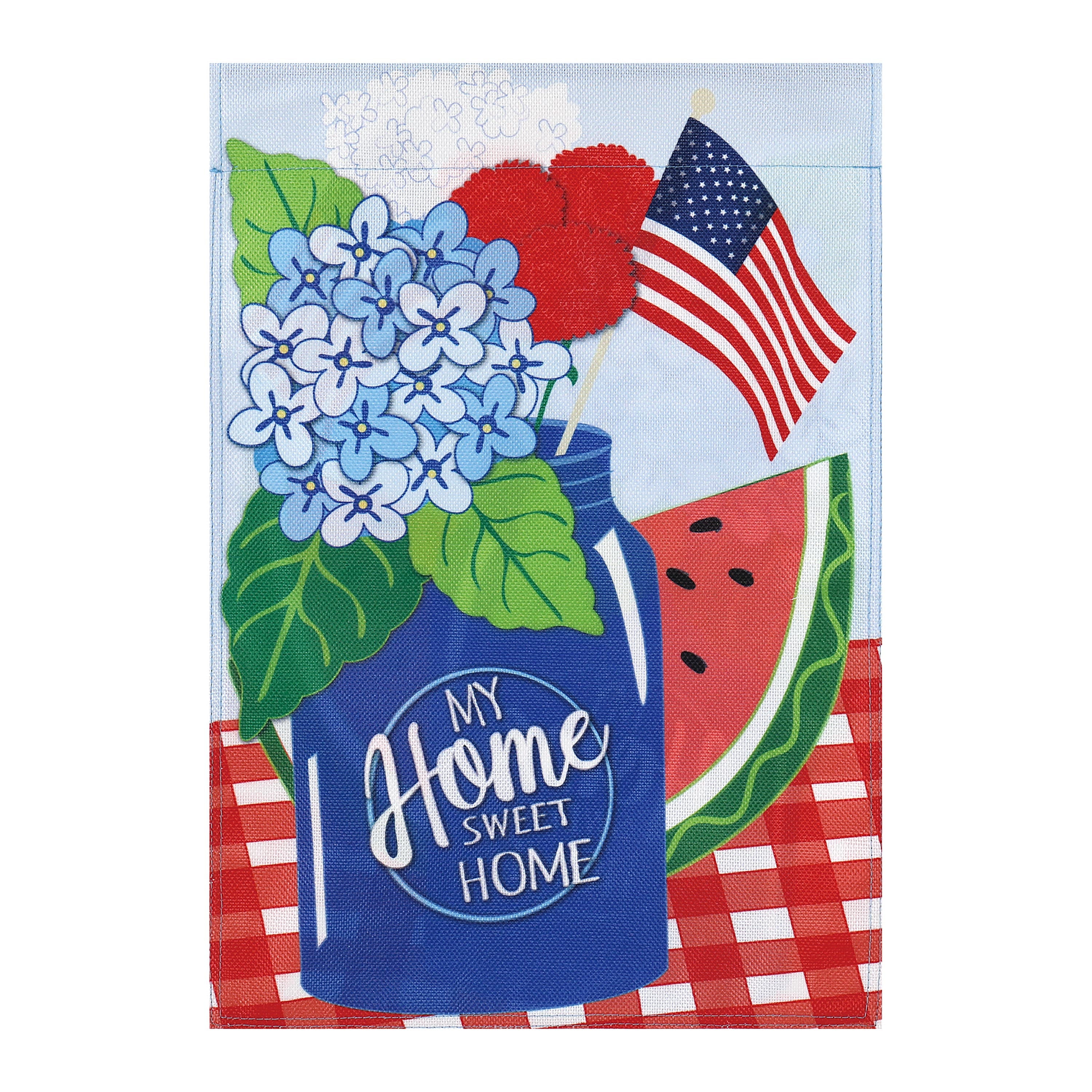 My Home Sweet Home, Garden Burlap Flag