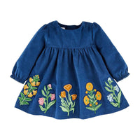 Autumn Marigold Embroidered Dress BY MUD PIE