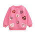 Heart Sequin Sweatshirt By Mud Pie