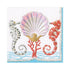 SEAHORSE AND SHELL Luncheon Napkins