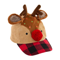 TODDLER LIGHT UP CHRISTMAS HATS - 2 STYLES BY MUD PIE