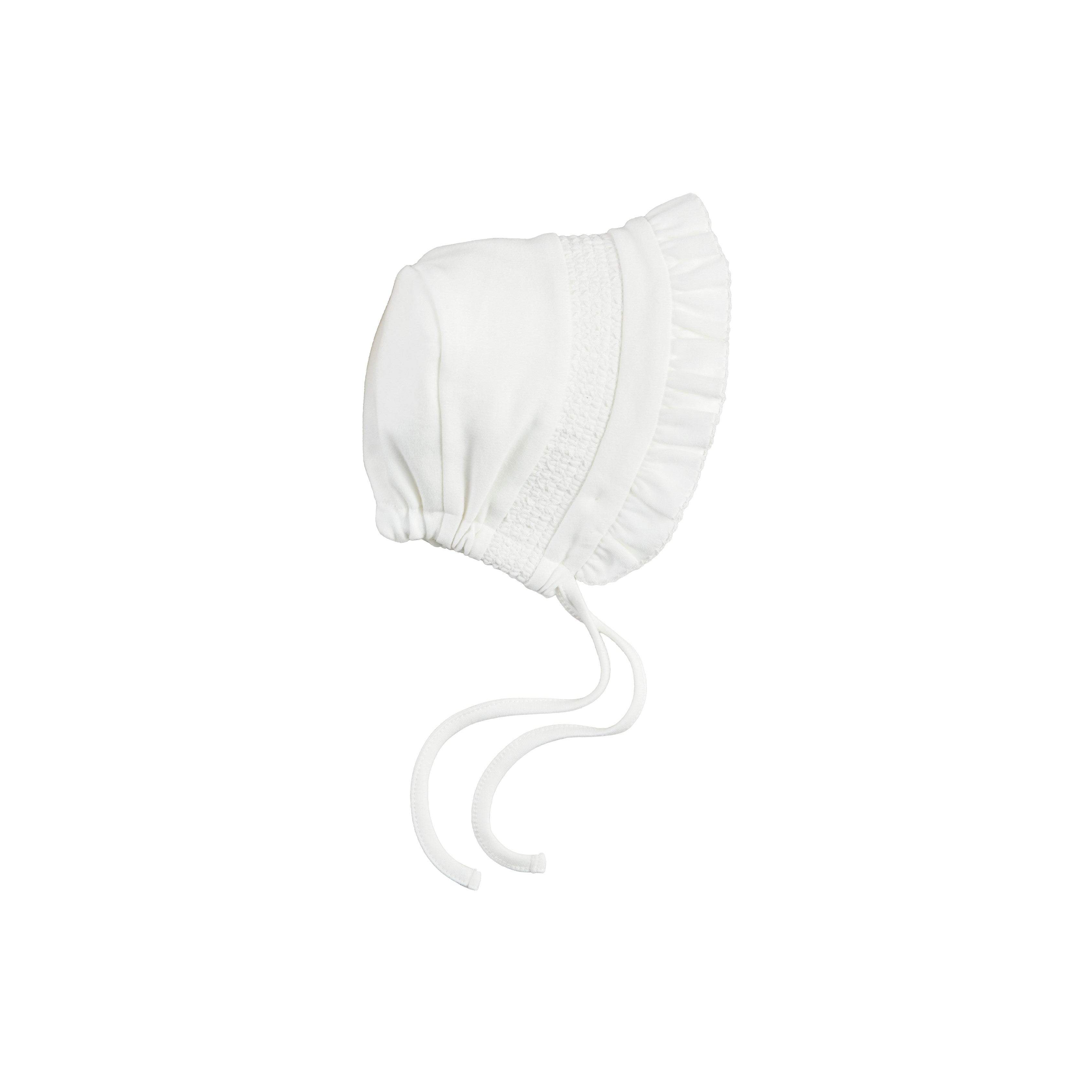 Ivory Smocked Bonnet Assortment By Mud Pie