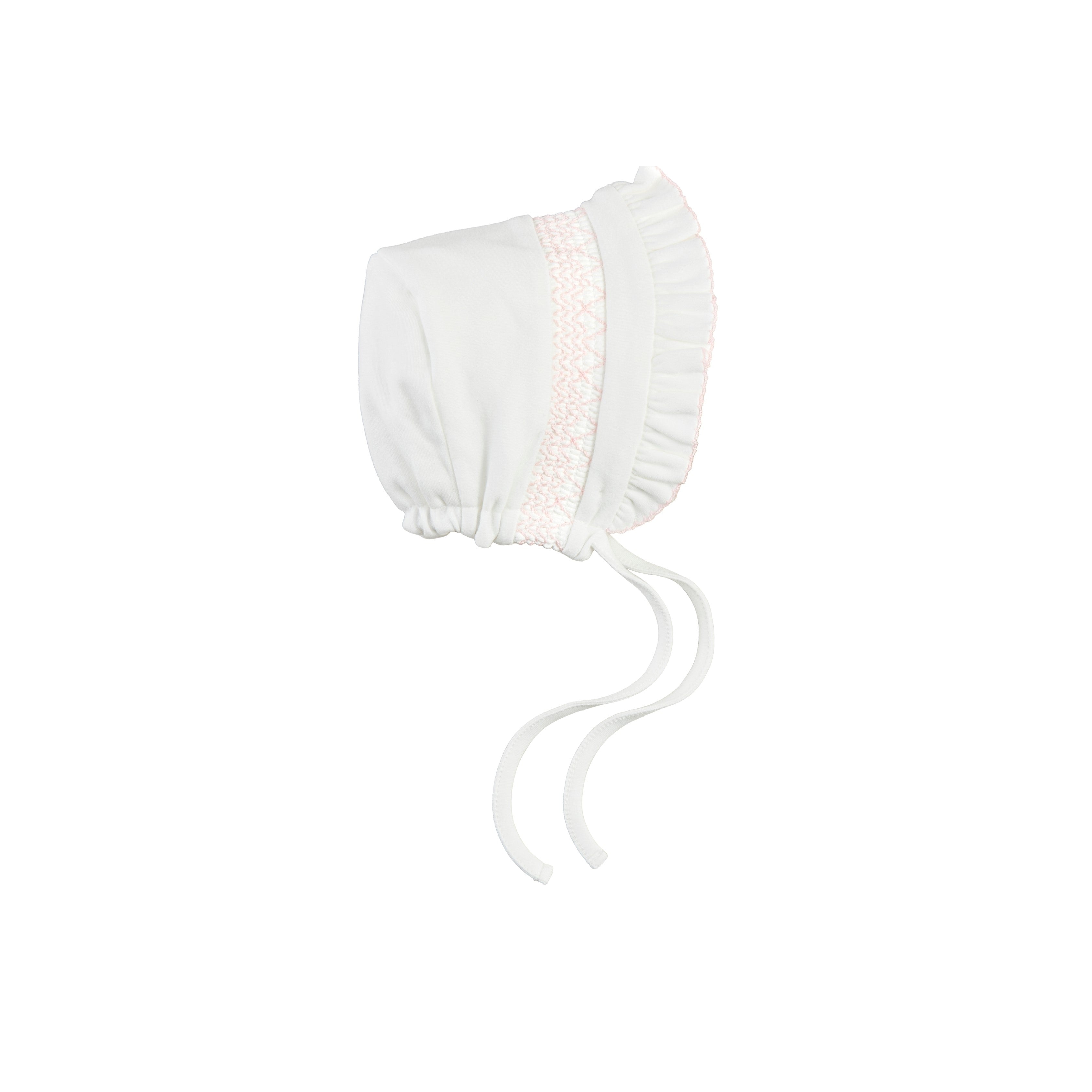 Pink Smocked Bonnet Assortment By Mud Pie