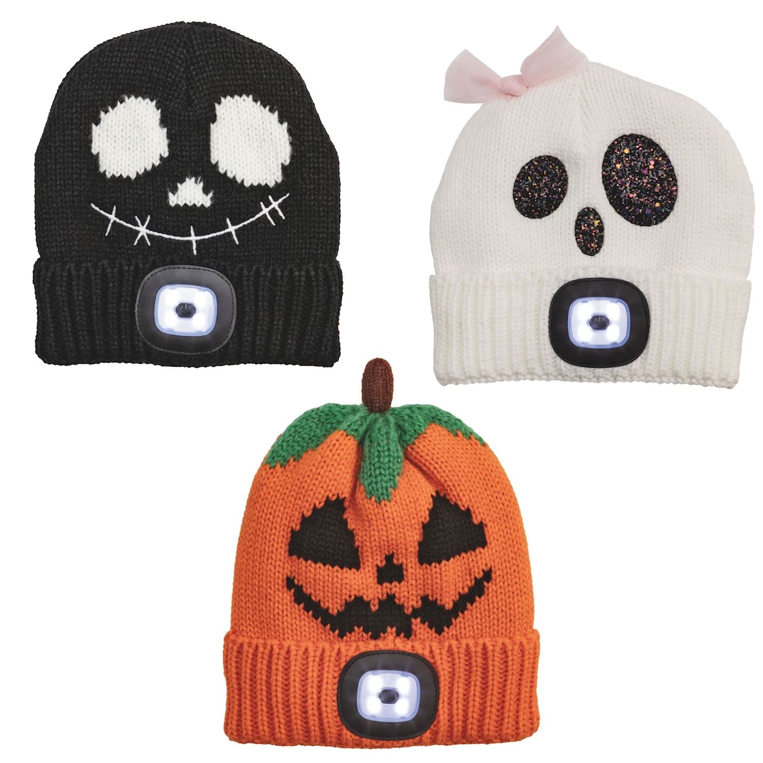 Halloween Headlamp Beanie Hat By Mud Pie