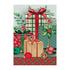 Vintage Holly Present Applique Garden Flag