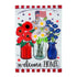 Patriotic Floral Applique Garden Flag - A. Dodson's