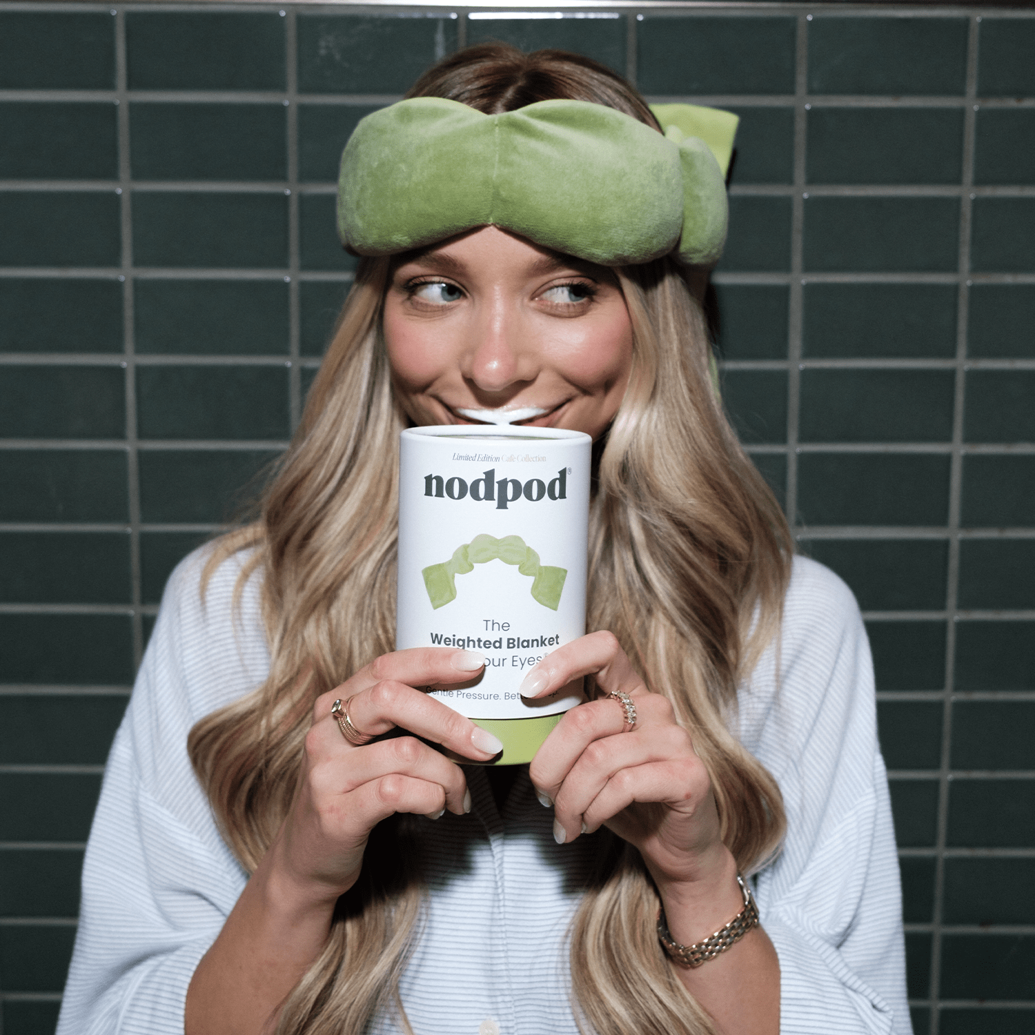 Matcha Weighted Sleep Mask - Eye Mask