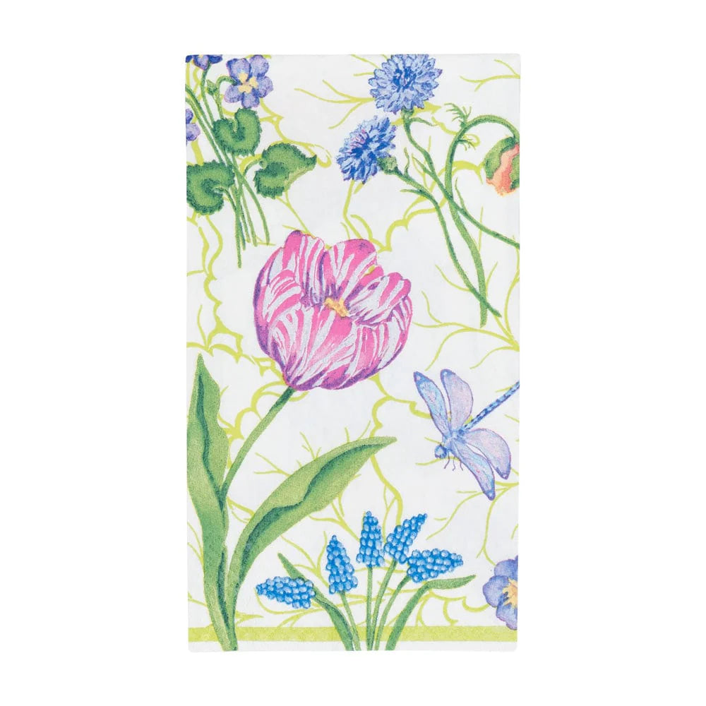 FLORAL MAJOLICA - GUEST TOWEL