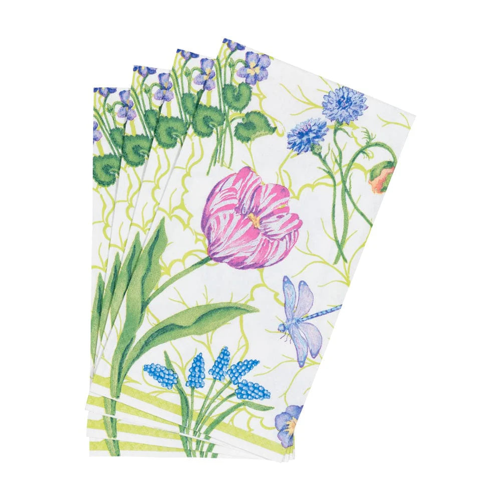FLORAL MAJOLICA - GUEST TOWEL
