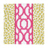 KNOTS AND SPOTS GREEN/FUCHSIA - NAPKIN COCKTAIL